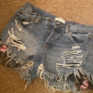 Free people distressed shorts